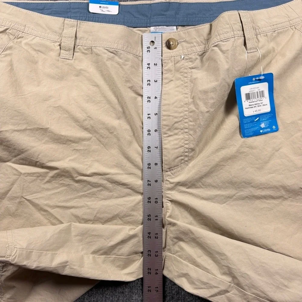 Columbia Washed Out Short Mens 44 Khaki Cotton 10 Inseam NWT